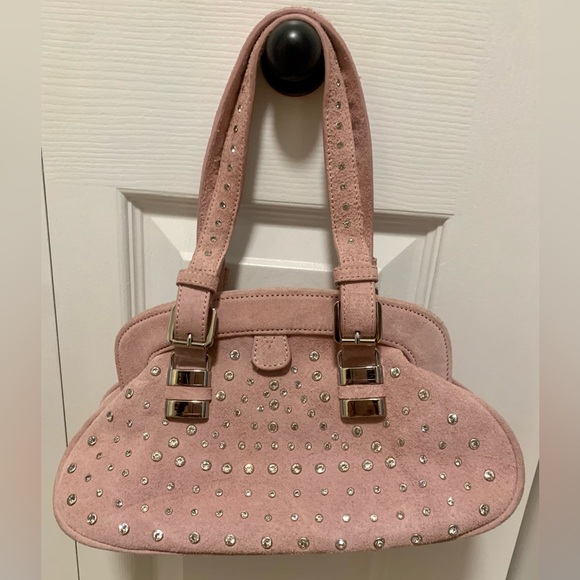 Genuine Suede and Crystal Purse Vintage - Picture 4 of 7